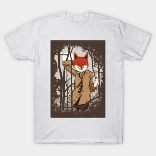 Fox Shirt - Animal Lover Gift - Fox Art - Animal in Suit T-Shirt